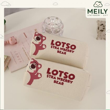 Túi bút Lotso, hộp bút vải bố K96