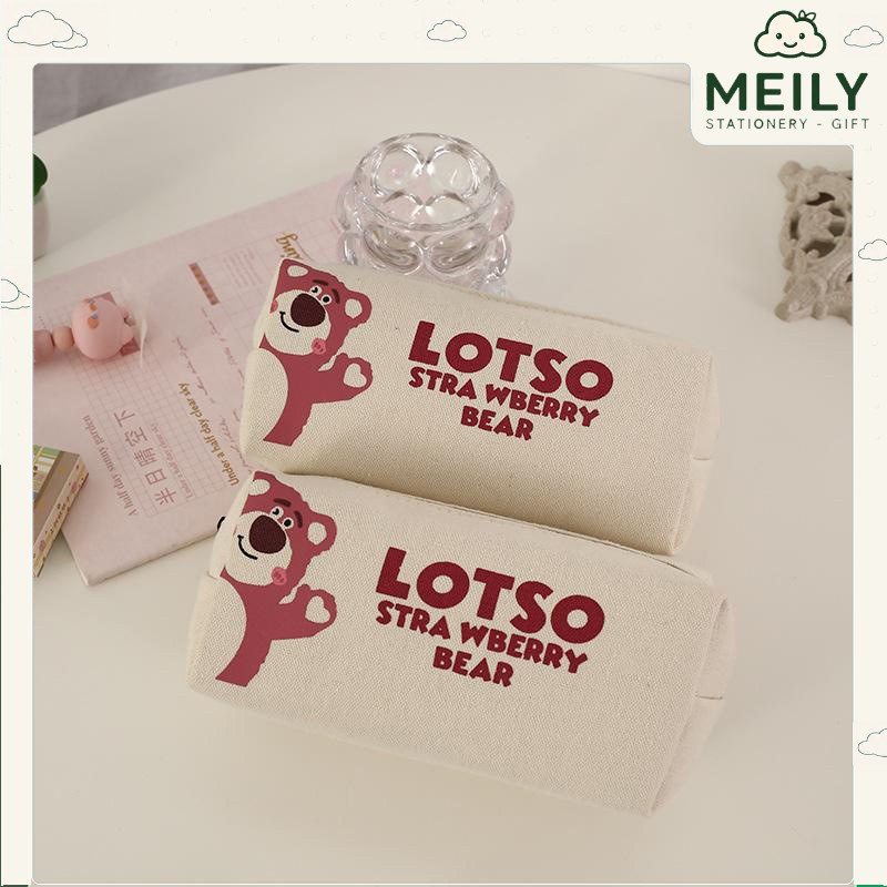 Túi bút Lotso, hộp bút vải bố K96