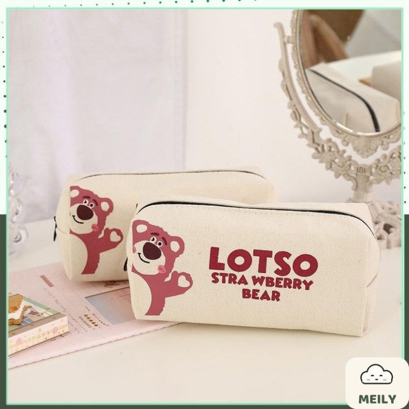 Túi bút Lotso, hộp bút vải bố K96