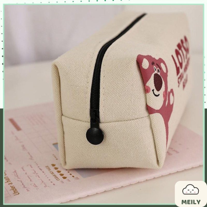 Túi bút Lotso, hộp bút vải bố K96
