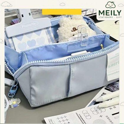 Túi bút pastel Trendy cỡ lớn vải dù chống nước TB01