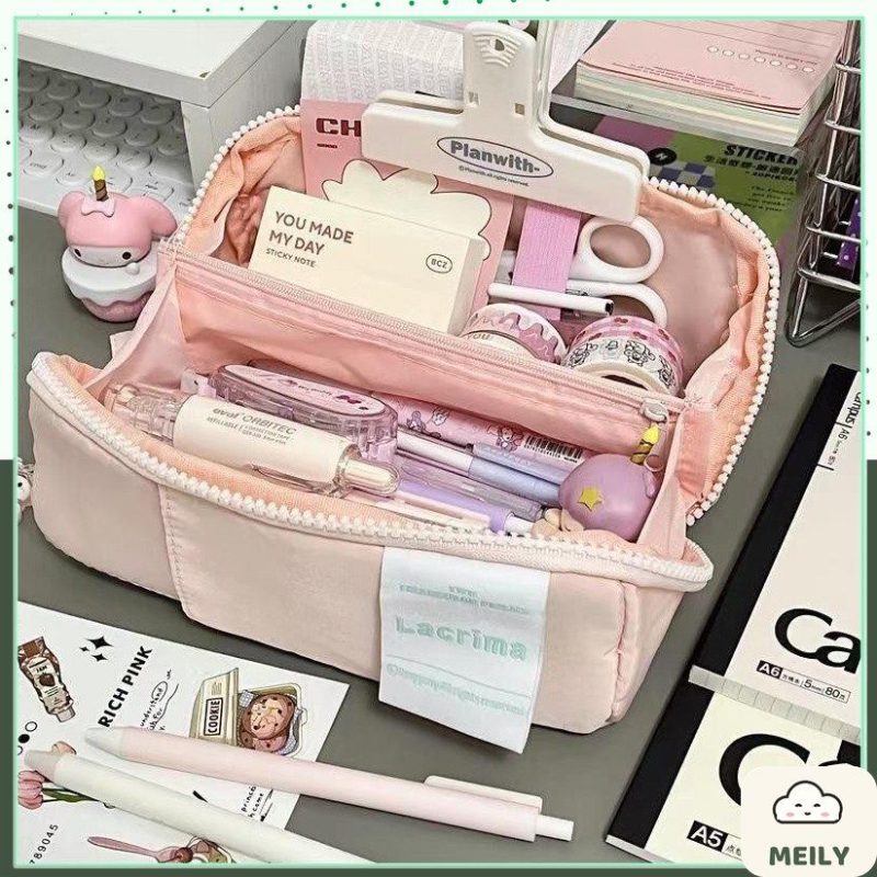 Túi bút pastel Trendy cỡ lớn vải dù chống nước TB01