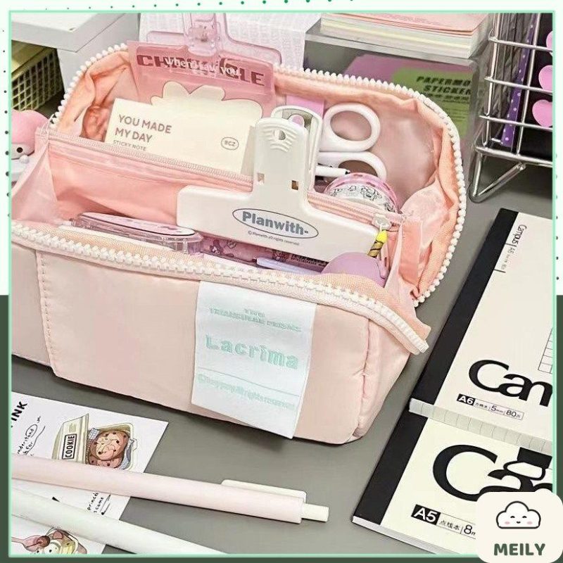 Túi bút pastel Trendy cỡ lớn vải dù chống nước TB01
