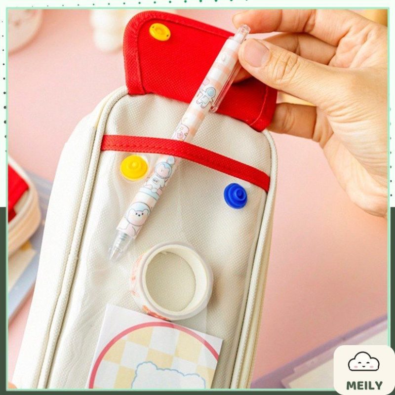 Túi bút vải Canvas 1 ngăn to để được nhiều đồ TB05
