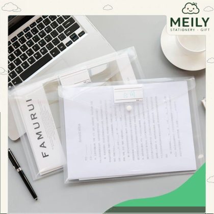 Túi clear bag A4 đựng tài liệu gắn name tag K29