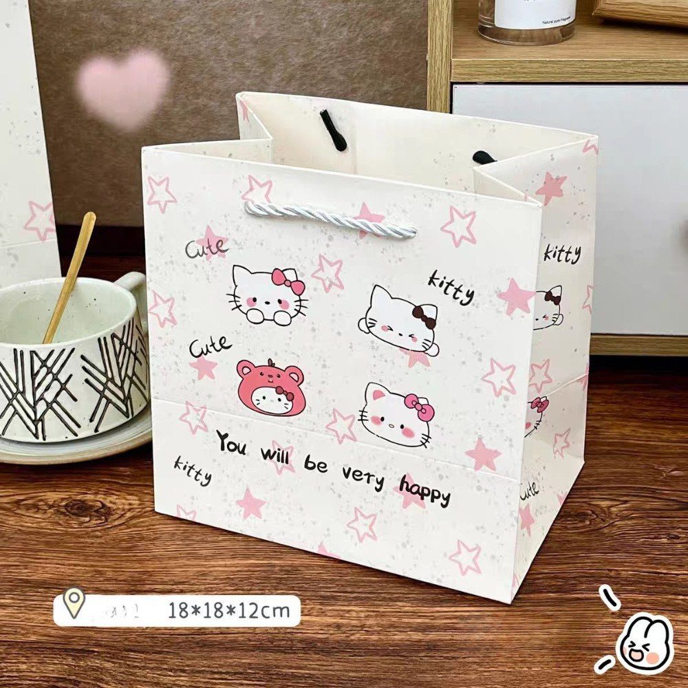 Túi Giấy Quai Lụa Xoắn Dày Dặn hoạt hình KT TU79