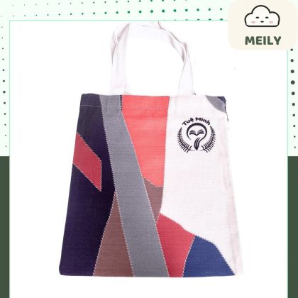Túi tote xách tay, đeo vai chất vải canvas in hoạ tiết độc đáo cỡ B5 đi học, đi