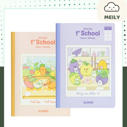 Vở 4 Ô Ly Fruity KLONG MS 029