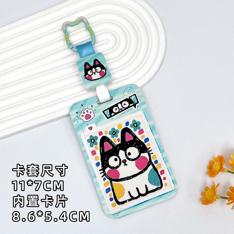 Vỏ Đựng Card Polaroid K313 - Xanh, mèo đen