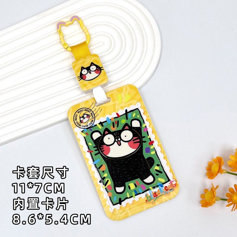 Vỏ Đựng Card Polaroid K313 - Vàng, mèo đen