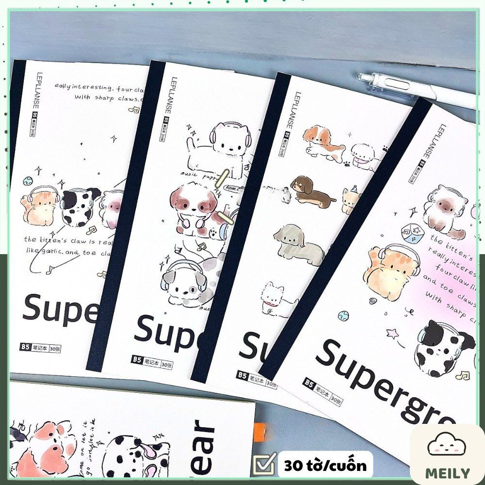 Vở ghi chép B5 supergrear S72