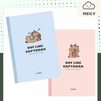 Vở Klong Capybara B5 kẻ ngang chấm may dán gáy 120 trang MS 829