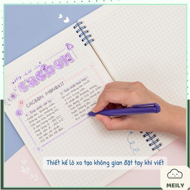 Vở lò xo 2 đầu viết thoáng 120-200 trang kẻ ngang