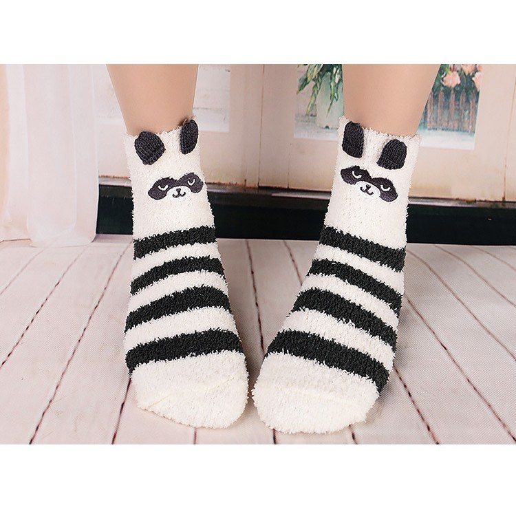 Vớ Lông Cừu Xù Dày Dặn Đi Trong Nhà Mùa Đông BL205
