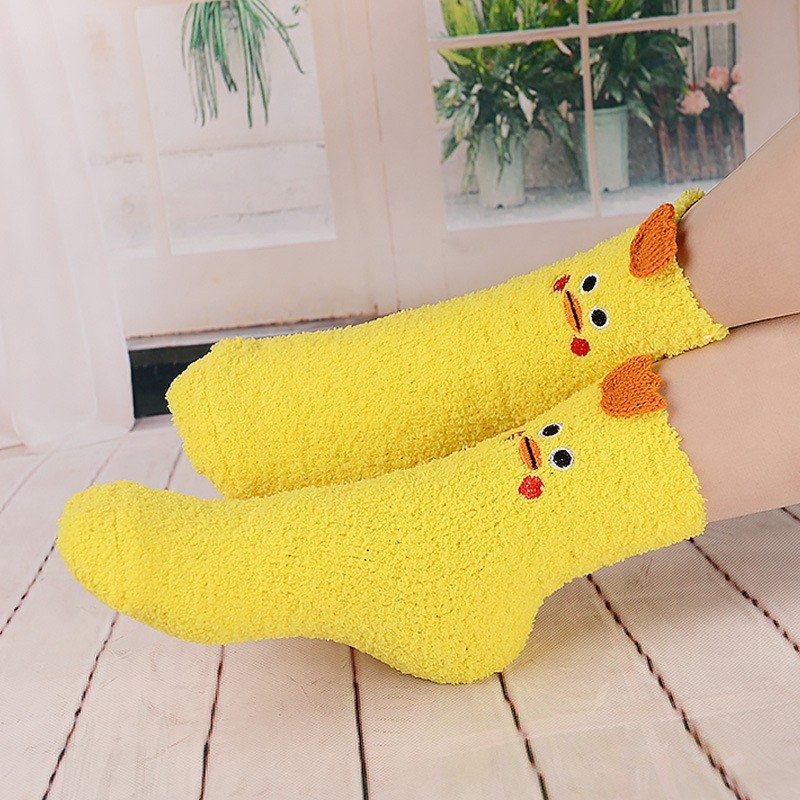 Vớ Lông Cừu Xù Dày Dặn Đi Trong Nhà Mùa Đông BL205