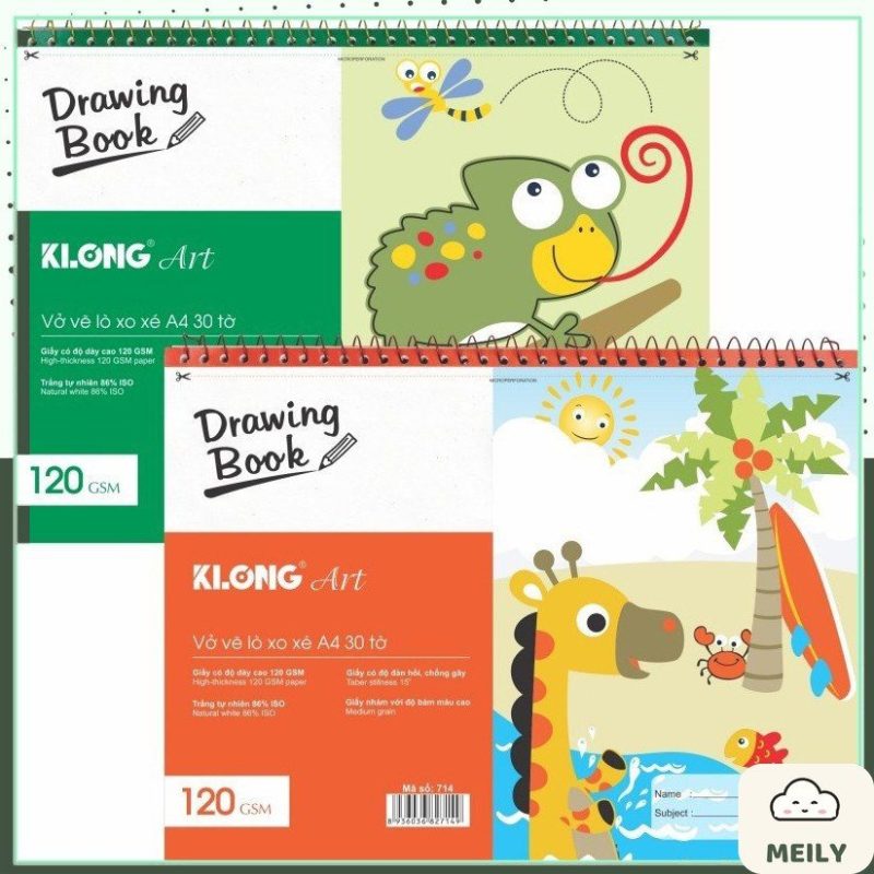 Vở phác thảo mỹ thuật 120gsm MS 714