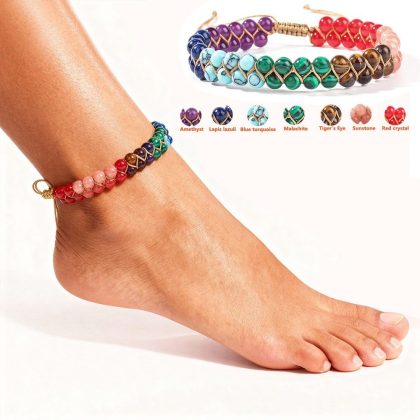 Vòng Đeo Chân Pha Lê Lapis TS02