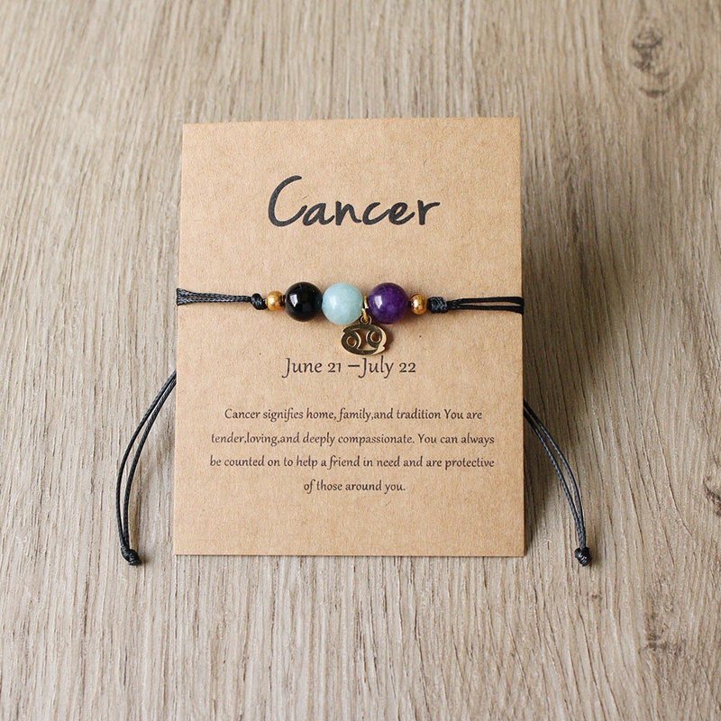 Vòng Tay Đá Tự Nhiên 12 Chòm Sao TS01 - cự giải cancer